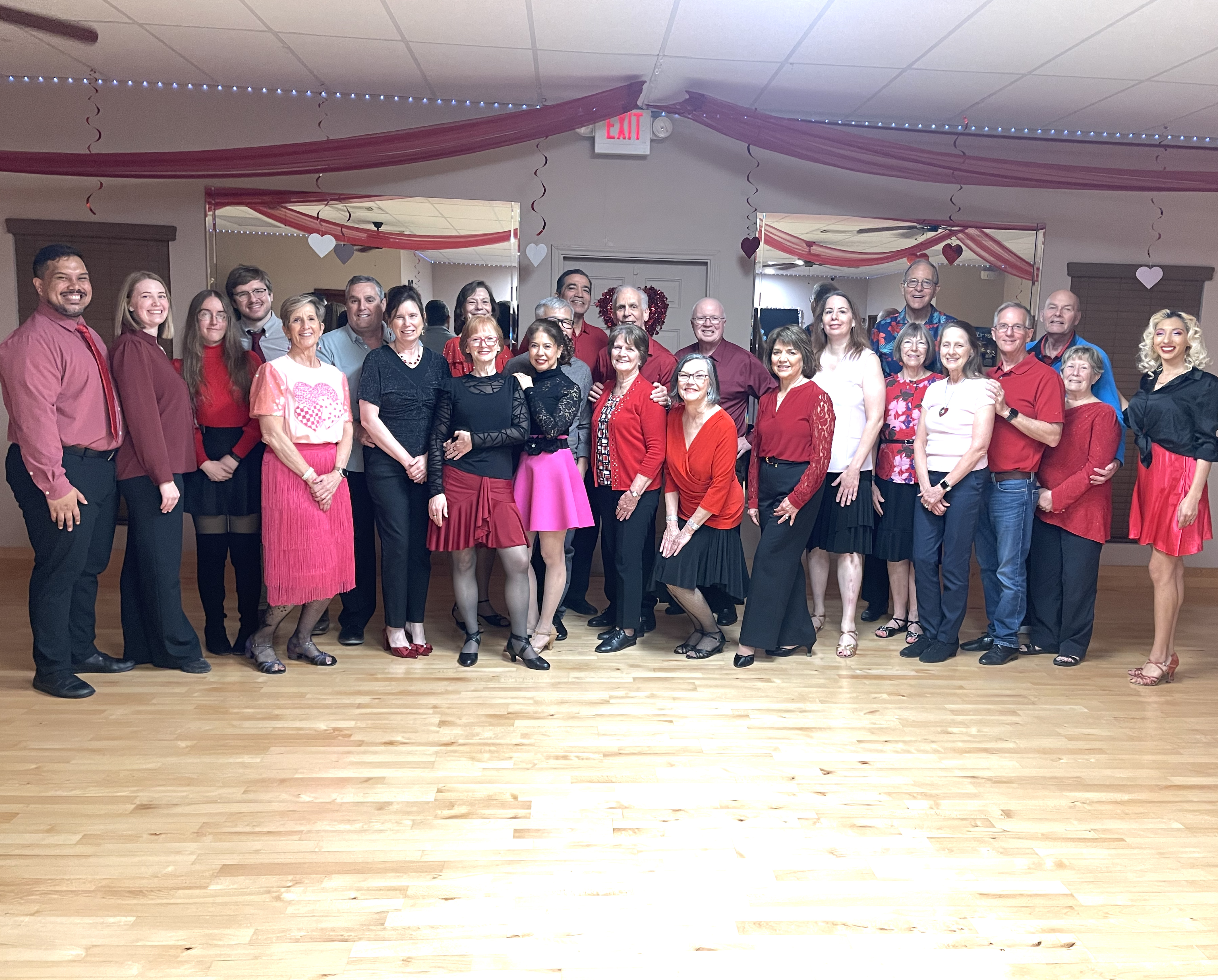 Cypress TX dance community members celebrating at Arthur Murray